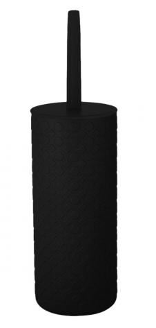 Комплект WC Plast Team BLACK (подставка + ёршик)